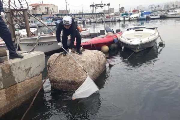 Cleaning Campaign at Tyre Port within the "Eco-Fisherman" Project gallery