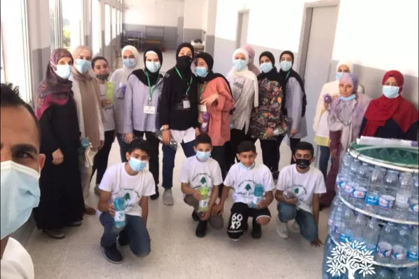 Distribution of Reusable Water Bottles to Environmental Club Students gallery